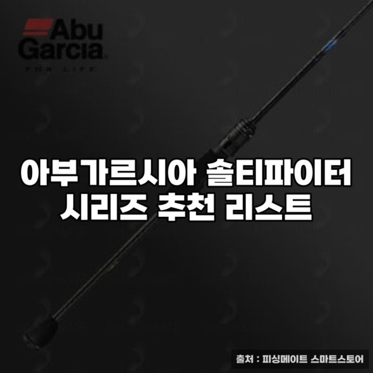  아부가르시아 솔티파이터 시리즈 추천 리스트