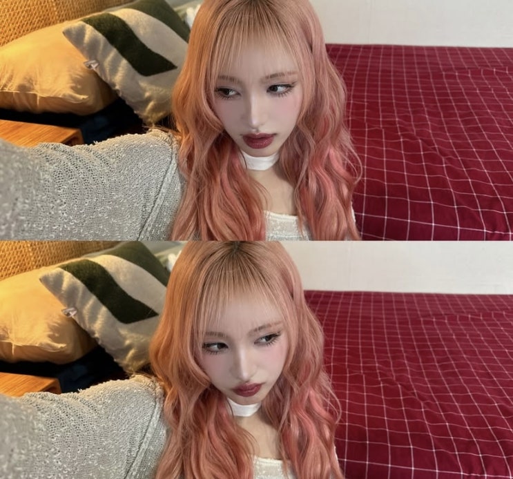  분위기 전환 염색, 문정동 헤어샵에서 만나는 애쉬핑크염색