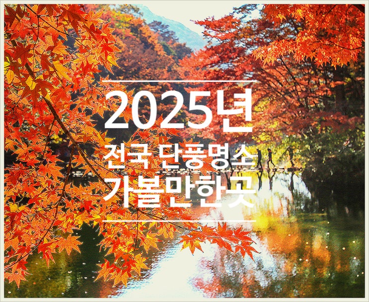  2025년 가을 전국 설악산 첫단풍 절정시기 단풍명소 추천