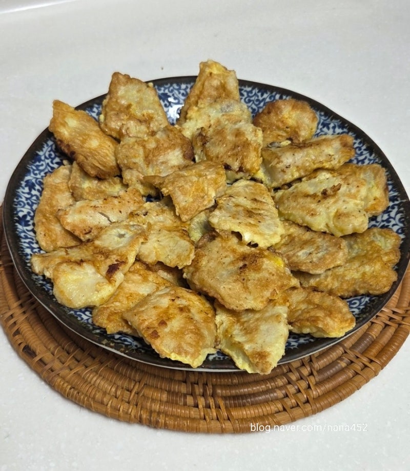 생선전 레시피 동태전 해동 밑간 냉동 동태전 동태포 요리 만들기