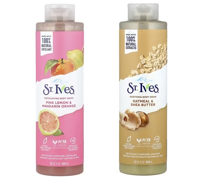  아이허브 추천 템 St. Ives 바디워시 비교 (핑크 레몬 & 오트밀)_내돈내산