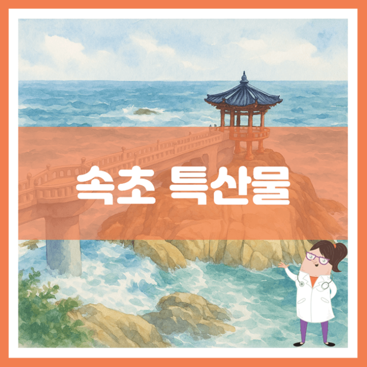  속초 특산물에 대해 알아봐요