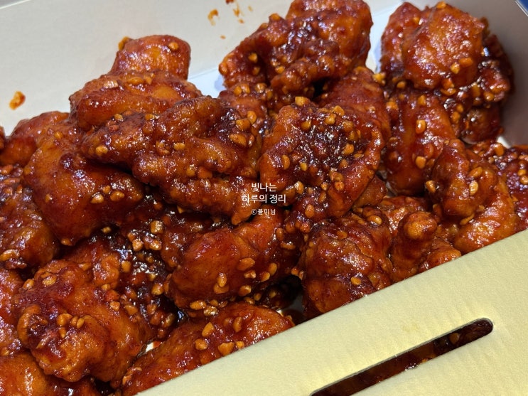 속초 중앙닭강정 강남직영점 순살닭강정 보통맛