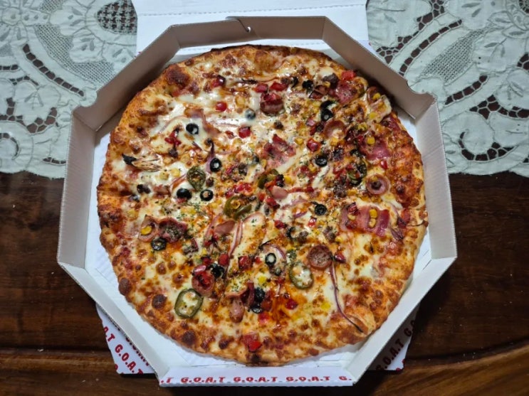  목동역 피자 맛집 고트 피자...땡겨요서 6000원 할인 주문
