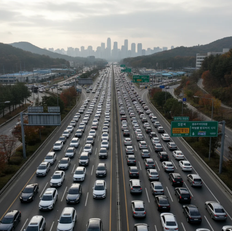 2025 추석 <b>연휴 귀경길</b> 전쟁! 10월 6일 실시간 교통 상황과... 
