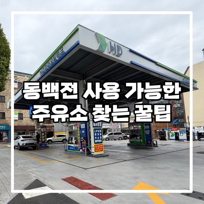 동백전 가능한 주유소 찾는 방법 (Feat. 대연동 저렴한 주유소 추천)