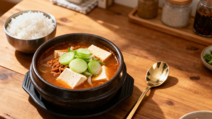  그날, 엄마가 끓여준 된장국과 밥상