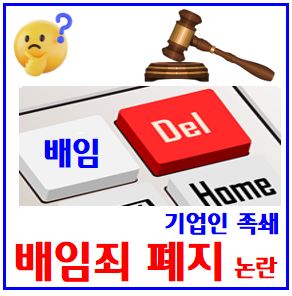  배임죄 폐지논란 (ft. 대체입법) : 수증죄, 형상법, 업무상, 뜻이란, 특가법, 처벌, 공소시효, 구성요건, 추징금, 법정벌금형, 성립, 금산분리, 규제완화, CVC펀드