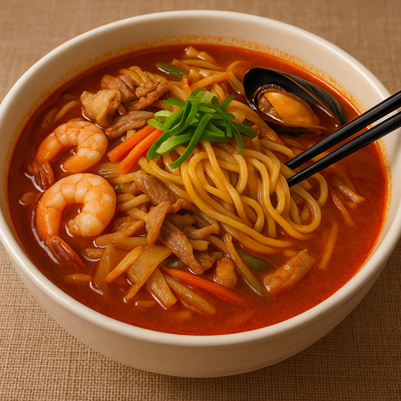 Make an image of delicious jjamppong