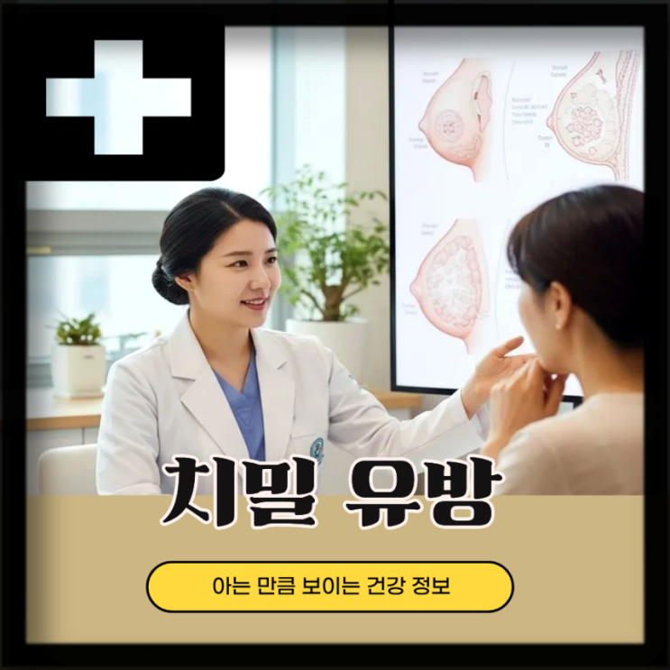  치밀유방 : 생리전 가슴 유방 통증 치밀유방소견