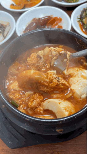  여수 만성리검은모래해변 아침식사 맛집, 손두부마을 내돈내산 리뷰