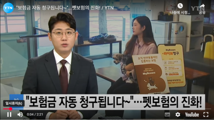 "보험금 자동 청구됩니다~"...펫보험의 진화![YTN]