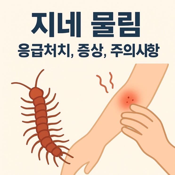  지네 물림 응급처치와 증상 완벽 가이드 | 물렸을 때 절대 하면 안 되는 행동