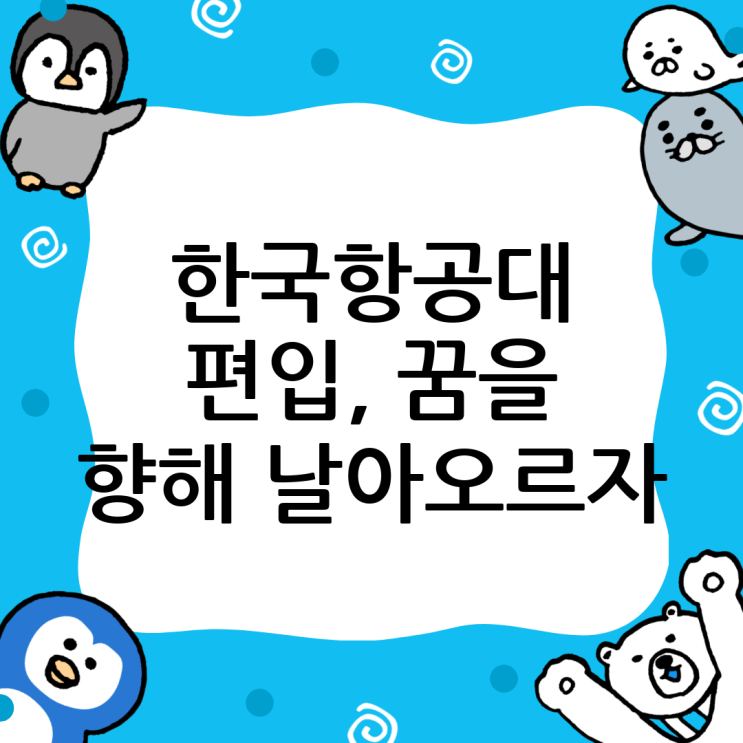  한국항공대 편입, 꿈을 향한 날갯짓! 현실적인 조언과 합격 전략