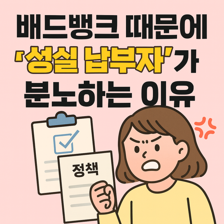  배드뱅크 완전정복, 2025 빚 탕감 정책 논란·사례 총정리