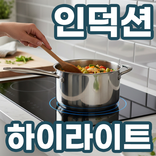  인덕션 하이라이트 차이 장단점 비교(전자파,전기요금)