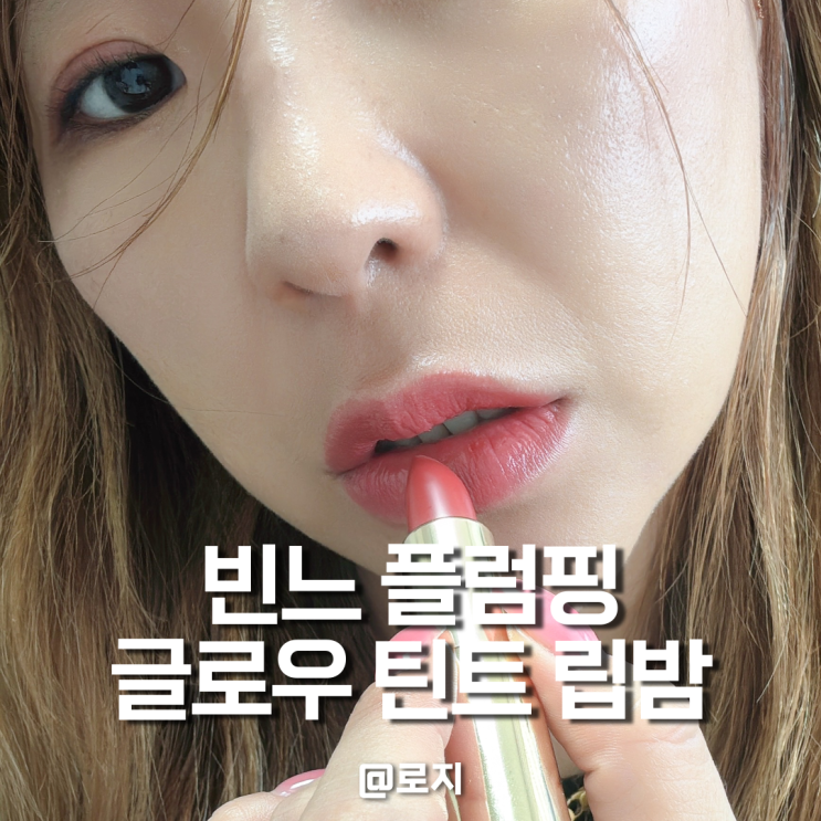  립플럼퍼 컬러 발색 립밤 빈느 플럼핑 글로우 틴트 립밤 미드나잇 로즈