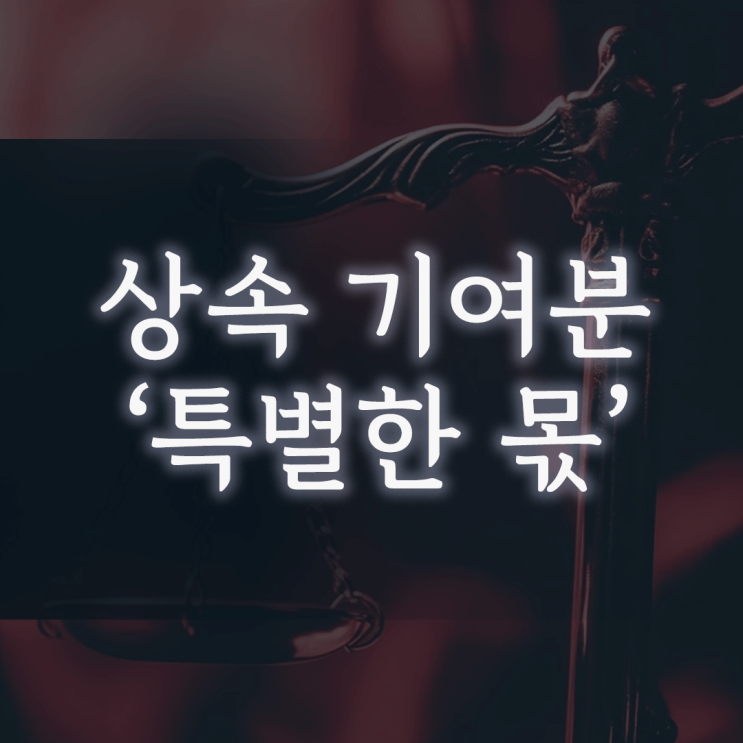  상속 기여분, 부모님 병간호에 헌신했다면 '특별한 몫'을 주장할 수 있을까요?