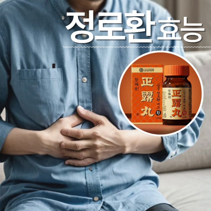  정로환효능 5가지 부작용 복용법