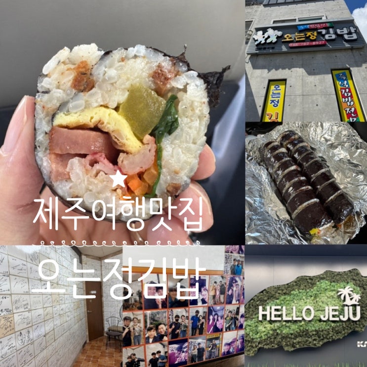  제주맛집 제주김밥맛집 오는정김밥 전화예약 성공후기 & 당일구입팁, 대표메뉴 오는정김밥 맛 솔직후기(+메뉴, 맛후기,주차,포장, 등)