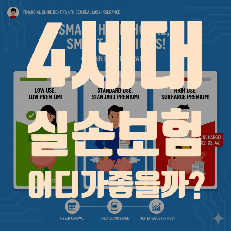  4세대 실손보험 A to Z: 삼성화재, 현대해상, DB손해보험 등 5대 보험사 보험료, 주요 보장내용 완벽 비교 (2025년 최신 총정리)