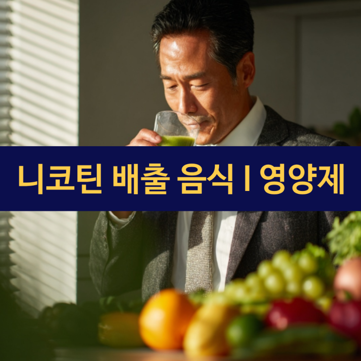  니코틴 배출 법 | 니코틴 제거 음식 및 영양제 | 코티닌 배출 시간