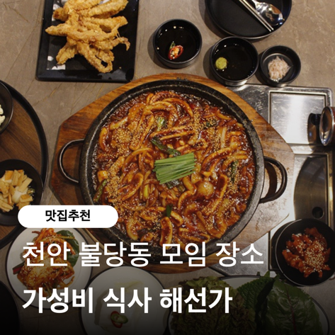  천안 불당동 맛집 단체모임 장소 해선가