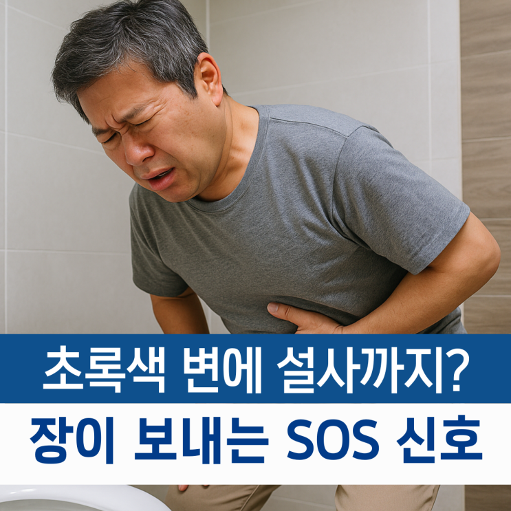  초록색 변 설사까지? 장이 보내는 위험한 SOS 신호입니다