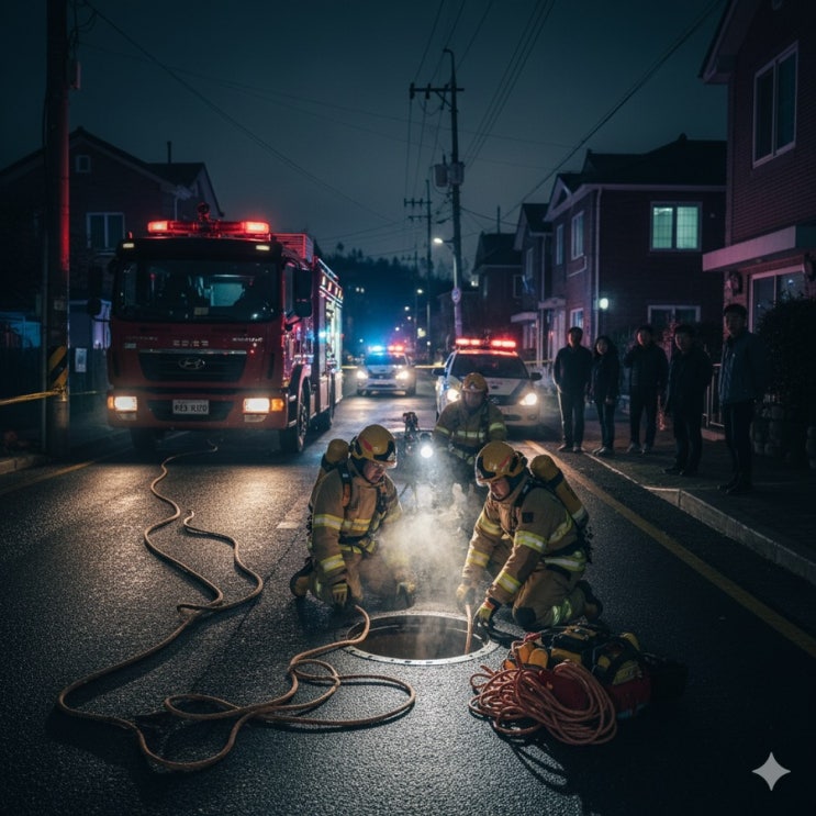 [사고속보] 10월 8일  새벽의 비극! 상주 70대 남성, 1.5m 깊이 정화조 추락 끝에 사망!