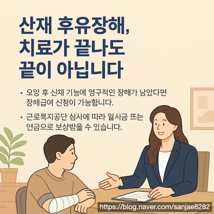  산재 치료 끝나도 남은 통증… 후유장해 신청으로 보상받는 방법
