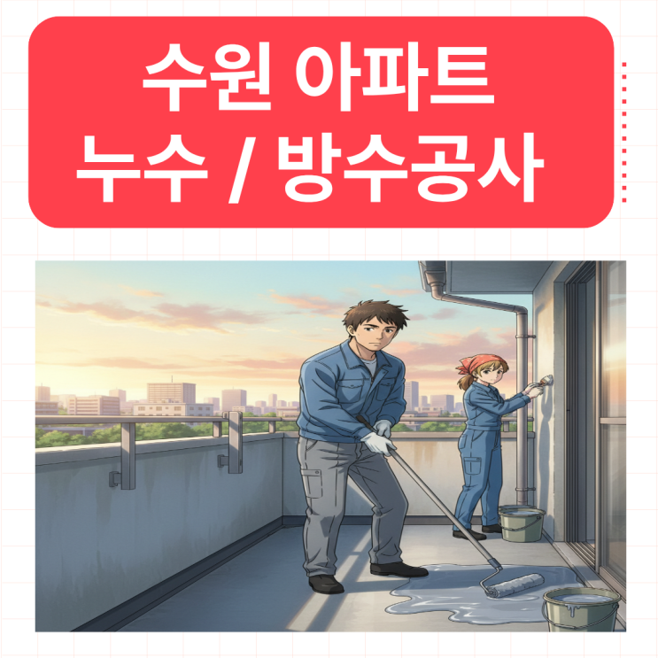  수원 아파트 누수 우수관 생활하수관 배관 타일 보수 방수공사 잘하는 업체 추천