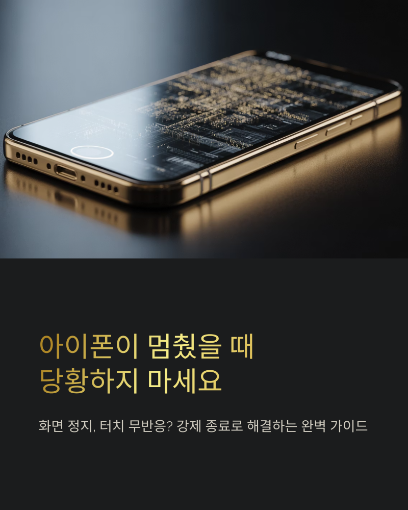 아이폰 강제종료 완벽 가이드: 멈춤 해결, 모델별 방법 총정리 (아이폰 17 포함)