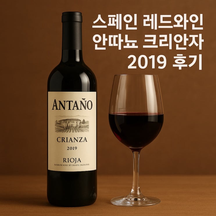  스페인 레드와인 추천  안따뇨 크리안자 2019 시음 후기 & 맛 평가