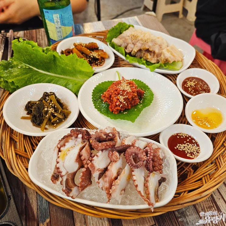  여수 낭만포차 단밤 여수 서대 식해 돌문어 삼합