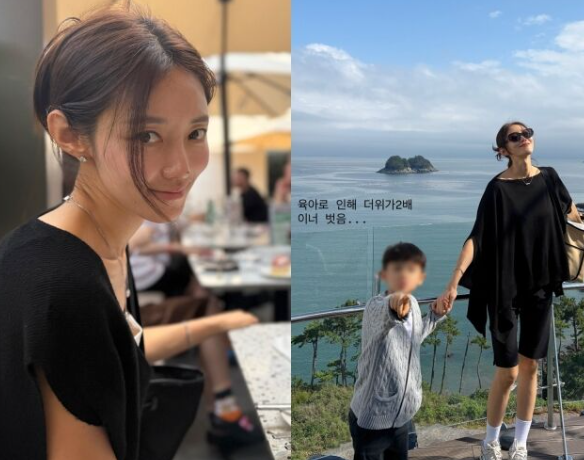   서하얀 “육아 때문에 더위가 두 배”… 여수 여행 중 현실 육아 인증ㅋㅋ