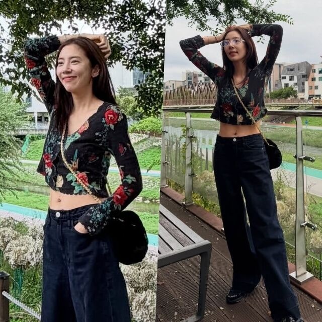 ‘67kg→48kg’ 손담비, 출산 후에도 완벽한 허리 라인 공개! “행복한 추석이었다”