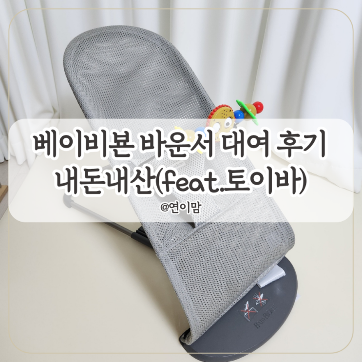  베이비뵨 바운서 메쉬 대여 한 달 후기 당근 일본 직구 고민 끝에 선택