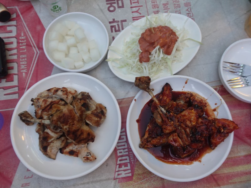 [대치동 맛집] 동호숯불바베큐호프 - 불향 가득 바베큐치킨 동네주민들의 오랜 사랑방 (야장 ....