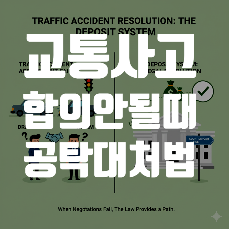  교통사고 합의 안될 때 보험사 공탁 대처법 총정리 (2025년 최신)