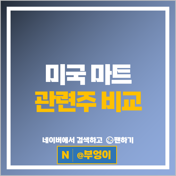 미국 경기방어주 마트 관련 주식 COST 코스트코 WMT 월마트 주가