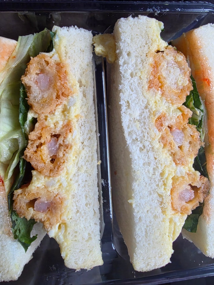  [cu]내돈내산 새우 덕후들을 위한 새우샌드&쉬림프캘리포니아롤 보너스 게딱지 삼각김밥