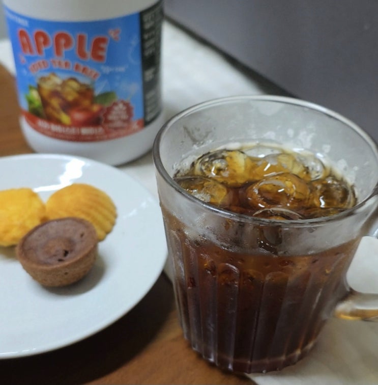  그린트리 홈카페시럽 사과 아이스티 베이스 리뷰