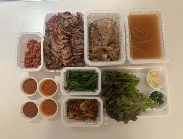  용산 맛집 명품원조한방보쌈 용산본점 족보세트 배달 후기