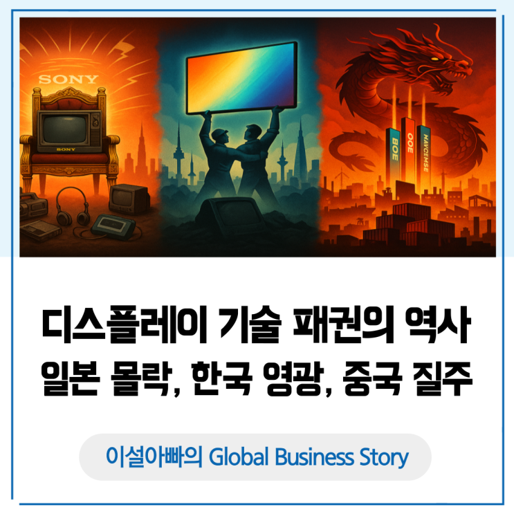  디스플레이 기술 패권의 역사: 일본의 몰락, 한국의 영광, 중국의 질주