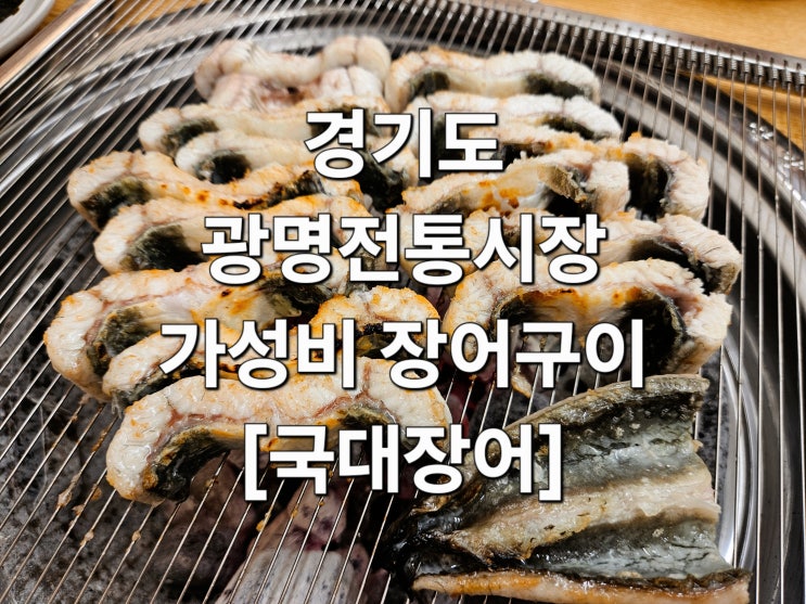  광명 전통시장 포장 가능 가성비 참숯 장어구이 '국대장어'