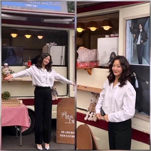  김희선 어머니 별세 후 첫 복귀! '오늘도 최선을 다하자' 진심의 메시지
