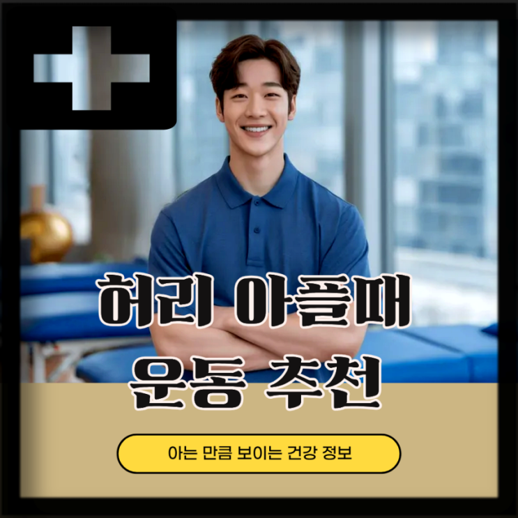  허리아플때 운동 추천 : 허리 통증 완화 자세 운동 방법