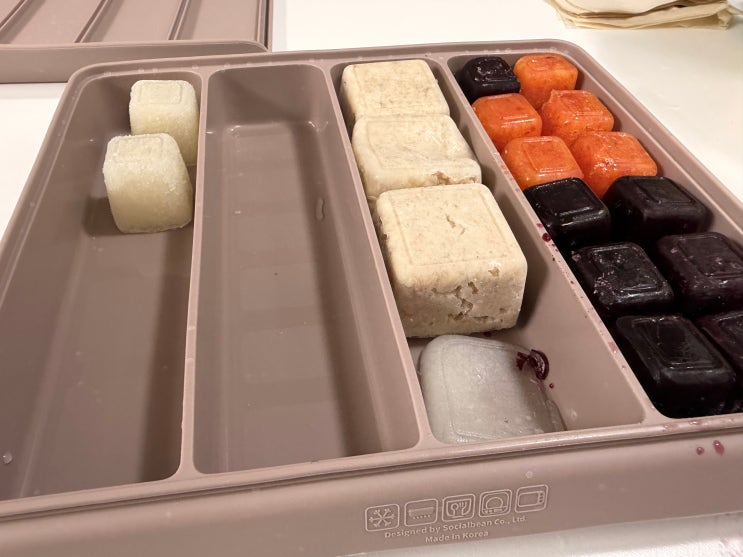  키즈마일 이유식큐브보관함으로 이유식 초기부터 후기까지 완벽하게!