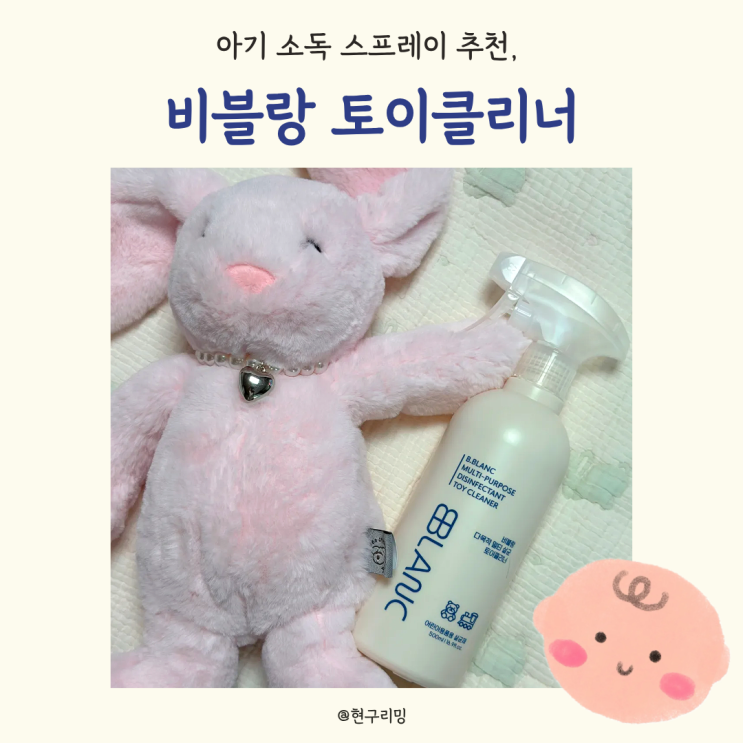  신생아 육아용품 소독 스프레이 비블랑 토이클리너 추천