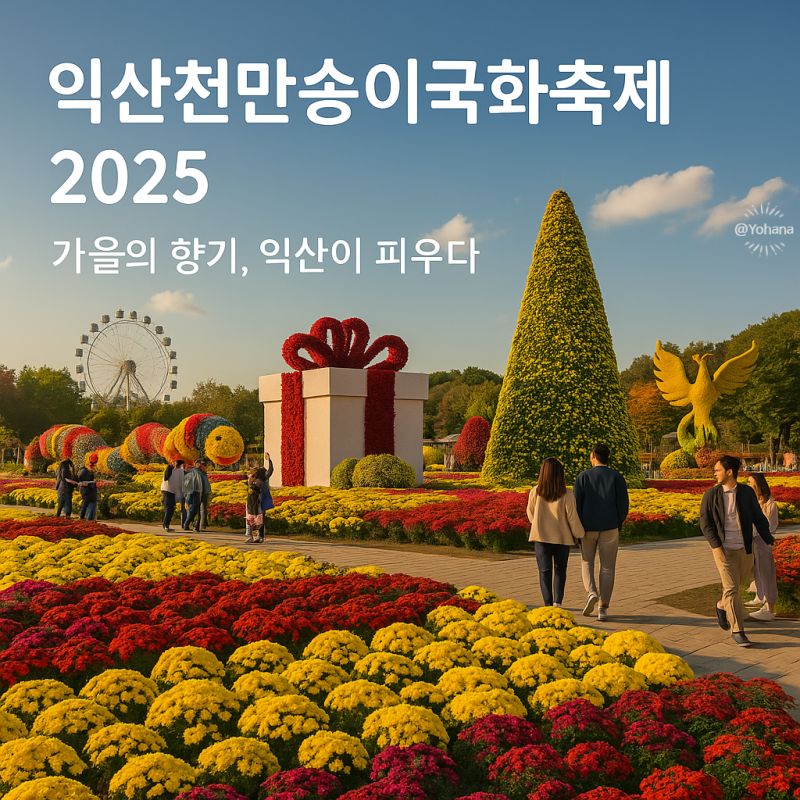 익산천만송이국화축제 2025 일정·체험·불꽃놀이 총정리! (무료입장·주차팁 포함)